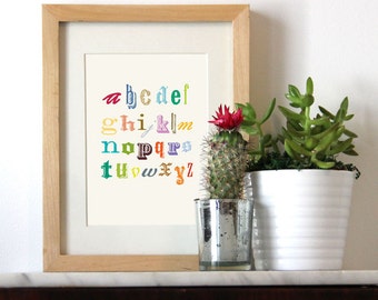 ABC Alphabet Print 5x7, 8x10 Print