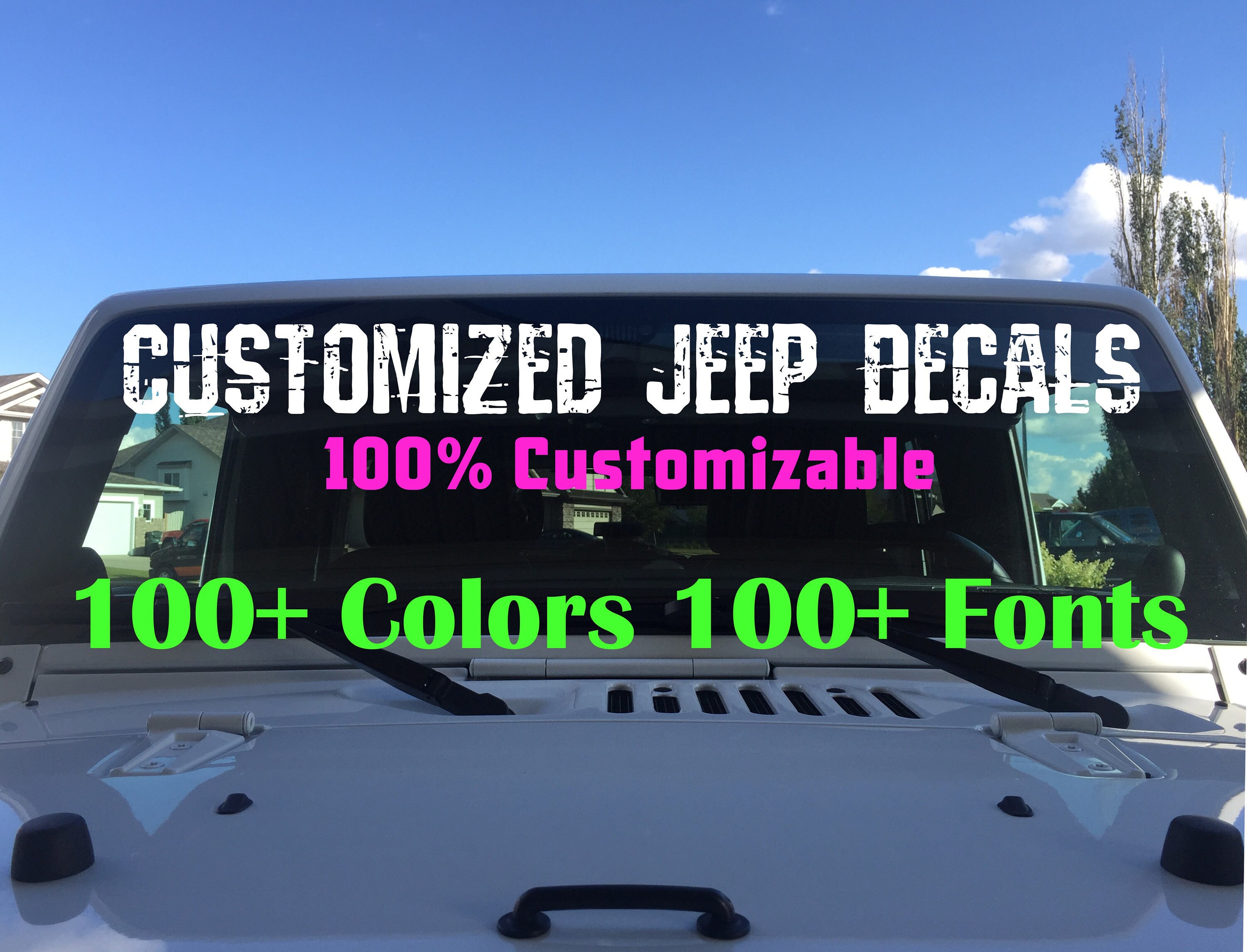 Custom Jeep Wrangler Decals Body Decals Car Truck Window
