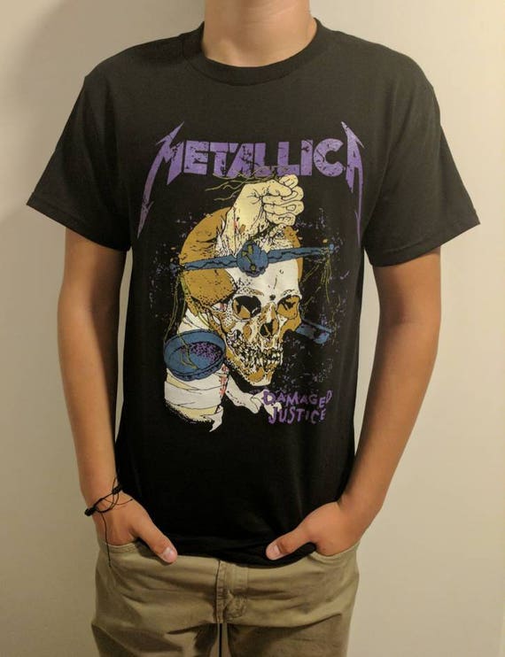 METALLICA DAMAGED JUSTICE t shirt