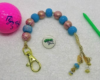 Golf Stroke Counter with Handmade Beads