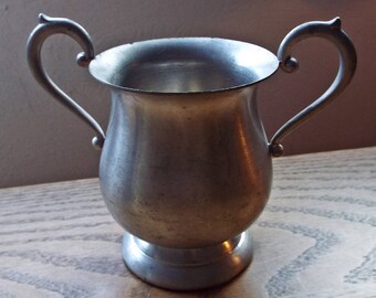 Vintage Preisner Pewter 2060 Sugar Bowl~Double Handled