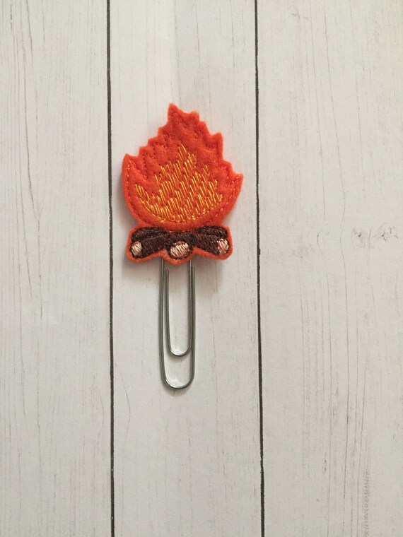 Campfire Clip/Planner Clip/Bookmark. Camping Planner Clip. Adventure Planner Clip
