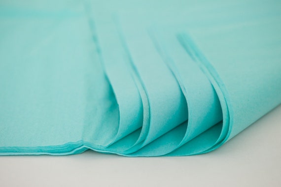 Aqua Blue Tissue Paper Premium Tissue Paper 24 Sheets