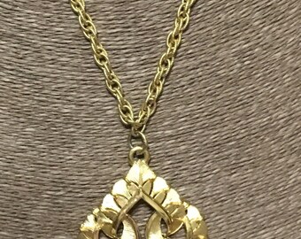 Vintage Crown Trifari necklace 1960's statement charm necklace