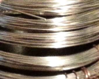 22 gauge Nickel Silver - 25 feet dead soft round wire