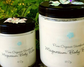 Organic Magnesium and Lavender Oil Infused Body Butter Lotion