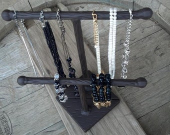 Necklace/Bracelet Wrought Iron T JEWELRY Holder SET, Bracelet / Watch Display / Bracelet Holder, set of 2