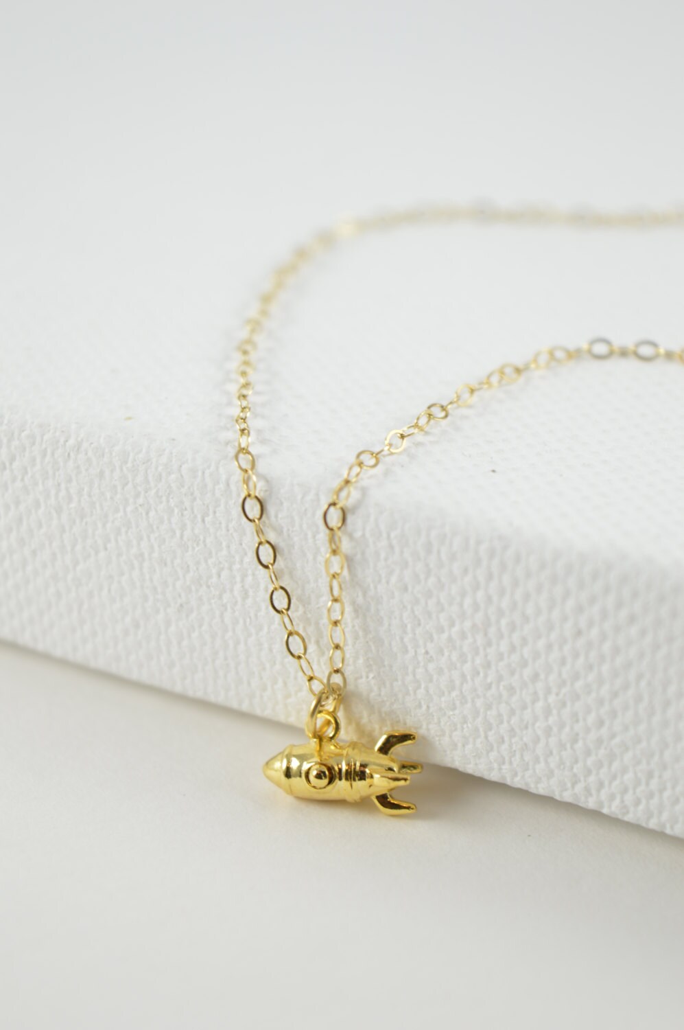 Rocket Charm Necklace, Elon Musk, Mars Rocket, Small Gold Outer ... Rocket Charm Necklace, Elon Musk, Mars Rocket, Small Gold Outer ...