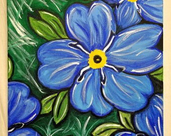 Forget Me Nots - Origianl Painting