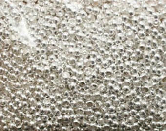 1000 pc #3 Round Crimp Beads SILVER Plated - id 1.5mm, od 2.5mm (crs2.5-1000)