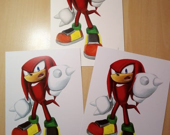 PRINT of Knuckles Drawing