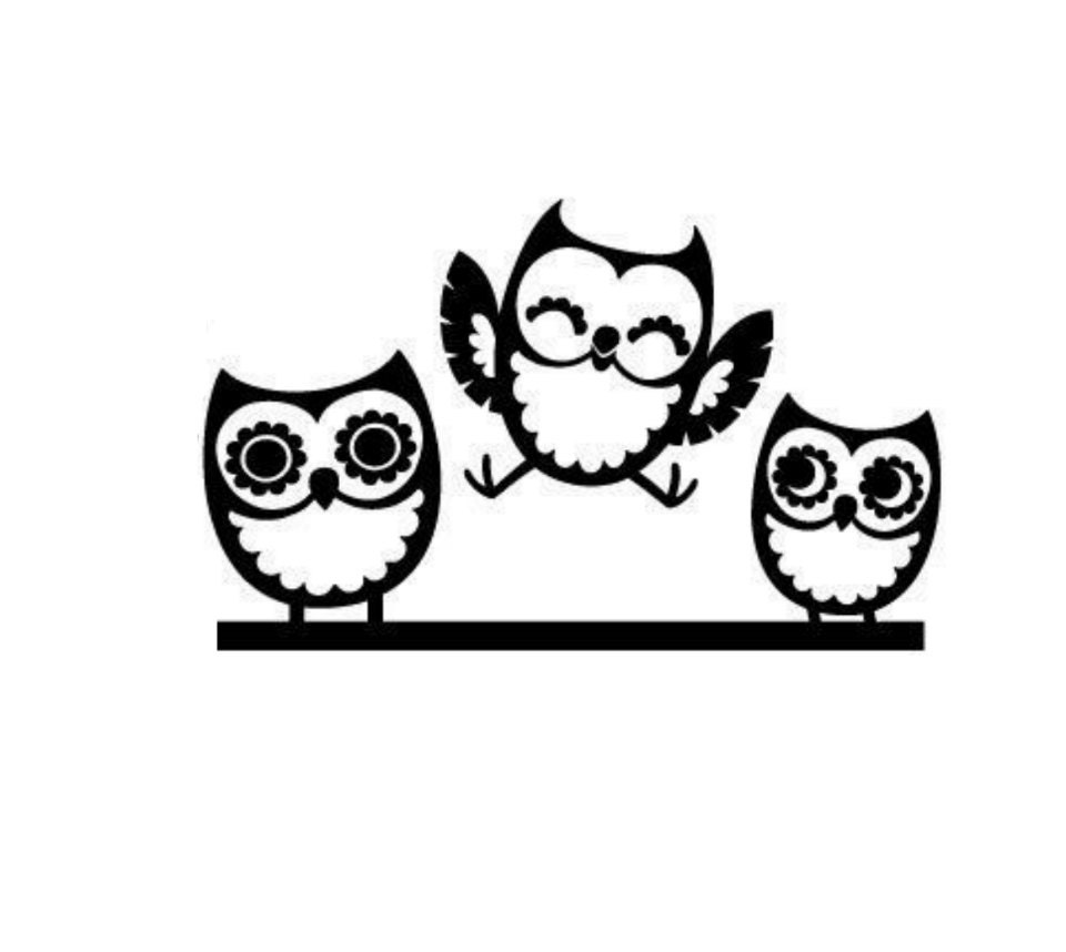 Download 3 Owl Family Decal Cute Vinyl Decal Sticker Car Truck