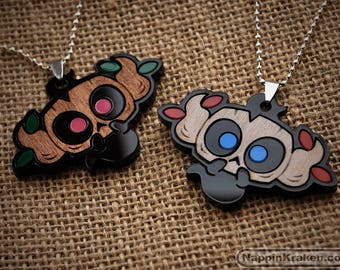 Phantump Pokemon XY Acrylic and Wood Necklace Pendant