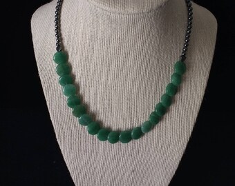 New Aventurine & Hematite Choker