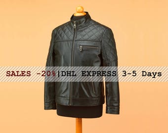 Leather jacket • biker jacket • custom leather jacket • black leather jacket • mens leather • leather jacket men • genuine leather