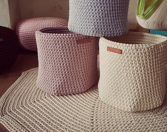vintage colors baskets for kids toys, Home and Living, Storage and Organization, Baskets, handmade