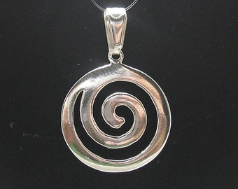 PE000052 Sterling silver pendant 925 Spiral