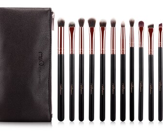 12pcs rose gold Makeup brushes with case /Foundation Cosmetic Make up brush set,Eyeshadow Makeup Brushes Set