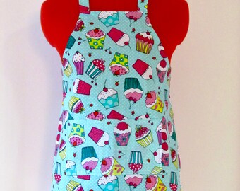 Kids Apron - Copious Cupcakes Childrens Apron - Childs Apron - Kitchen Accessory