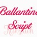 50% Sale!! Ballantines Script Embroidery Fonts 5 Sizes Fonts BX Fonts Embroidery Designs PES Fonts Alphabets - Instant Download