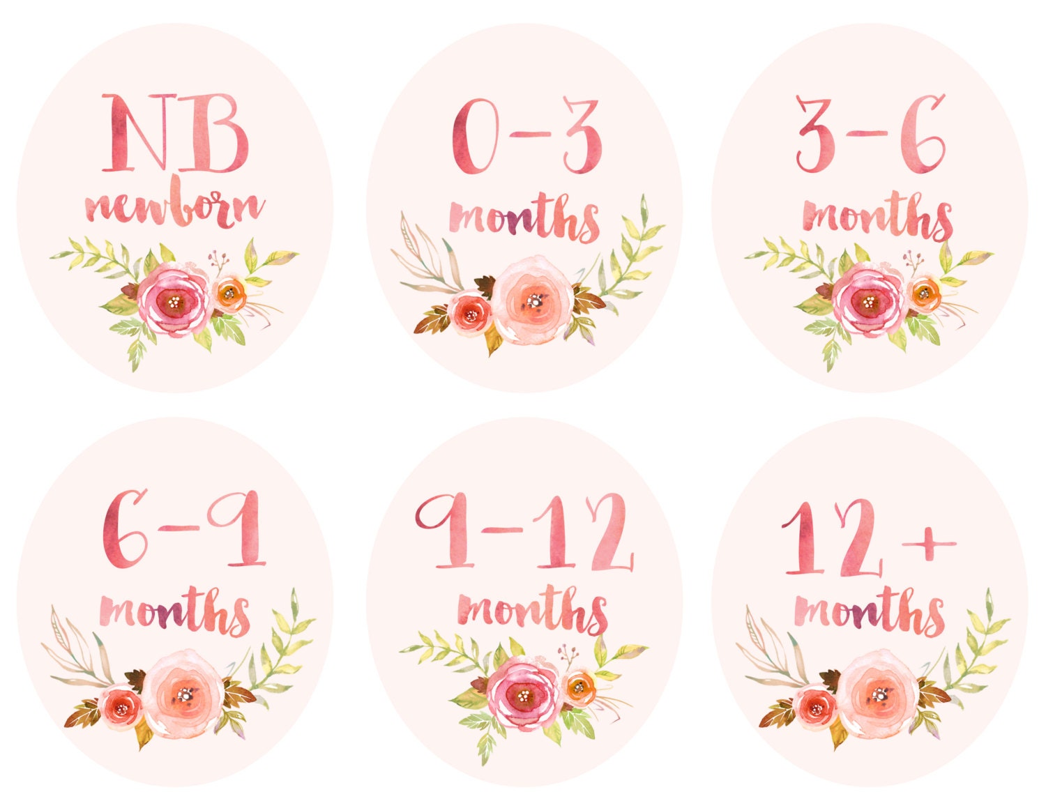 Baby Girl Infant Clothing Printable Labels Dividers Baby Girl Infant Clothing Printable Labels Dividers