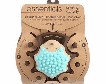 Porcupine Sewing Caddy in Aqua