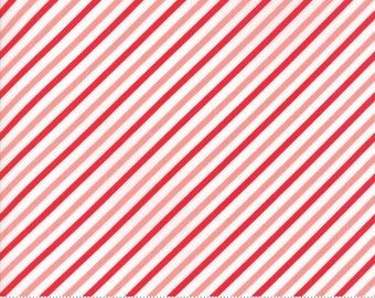 Vintage Holiday Bias Candy Stripe Pink and Red by Bonnie and Camille for Moda # 55168 14
