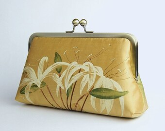 Silk Clutch, Wedding clutch, Wedding purse, Bridesmaid clutch, Wedding bag, Bridal clutch