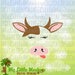 Cow SVG, Farm SVG, Farm Animals, Cow Face svg, Kids svg, Cow Shirt, Cow Decor, Commercial Use SVG, Clip Art, Cut File, svg, eps, dxf, png
