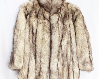 Vintage SAKS FIFTH AVENUE real fox fur coat