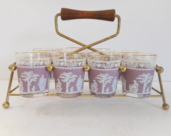 Shot Glass Caddy 8 Shot Glasses