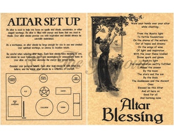 Book of Shadows Pages, Altar Set Up, Altar Blessing, Wiccan Altar, Altar How To, Altar for Beginner, Wicca, Witchcraft, like Charmed
