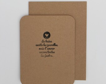 2014 Bible verse card - Proverb 10 : 12