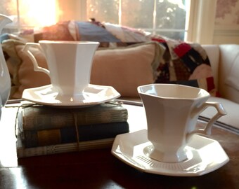 Ironstone Tea Cup and Saucer