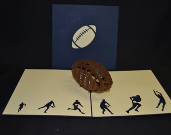 3-D Football Pop-Up Card