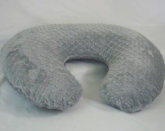 Gray Boppy Pillow Cover Nursing Pillow Silver