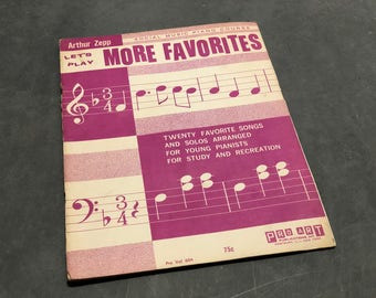 Piano Book Sheet Music Vintage Distressed