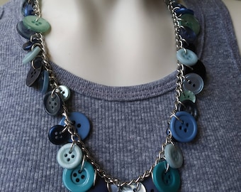 Vintage Buttons in Blue