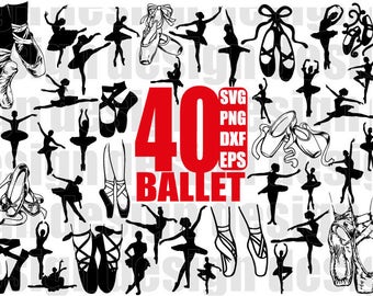 BALLET SVG, ballerina svg, ballet shoes svg, ballerina shoe svg, dancer svg, classic dance svg, dance svg, cricut, silhouette cut files