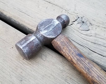 Vintage Ball Peen Hammer // Hammer // Ball Peen Hammer // Man Cave // Work Shop // Hand Tools // Made in the USA