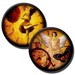 Vintage Steampunk - 1 inch and 0.75 inch circles - (2) Digital Downloads