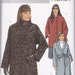 Loose Fitting Coat Jacket Very Easy Sewing Pattern Butterick B5093 Plus Size 16-18 20-22 Button or Wrap Front Two Lengths and Belt Uncut