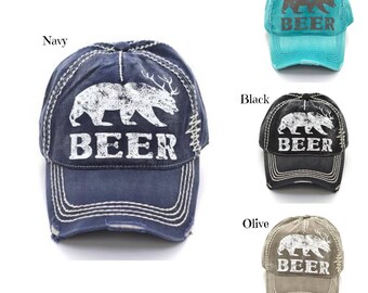 Beer Vintage Cap - Memorial Day Sale - ORIGINALLY 18.00