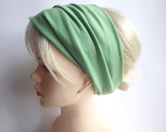 Pistachio - hair band hair bands hairband extra wide, yoga, wellness, eco, green, uni Headband, green