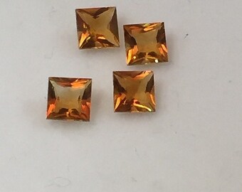 4 mm, Madeira Citrine princess