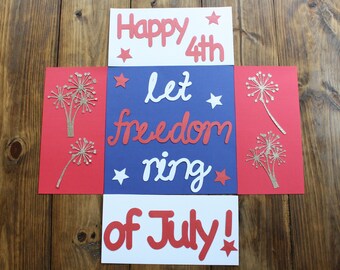 4th of July care package flaps