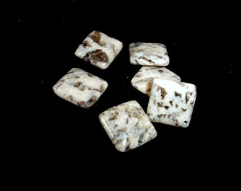 Stone Beads; Natural African Opal, 14 x 4mm. Semiprecious Gemstone x 6 # V 12