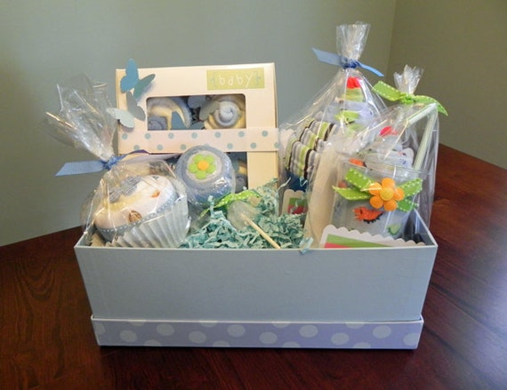 BabyBinkz Gift Basket Unique Baby Shower Gift or Centerpiece