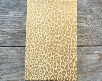 Gold Cheetah Wrapping Paper, 20 Square Feet - Feminine Wrapping Paper - Animal Print Gift Wrap - Leopard Wrapping Paper - Gold Gift Wrap
