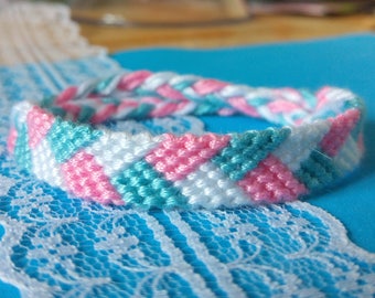 Trans pride bracelet transgender LGBT LGBTQ queer handmade - friendship bracelet- lgbt bracelet- lgbt gift- transgender flag